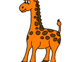 Coloring page Giraffe painted byMIGUE MOM