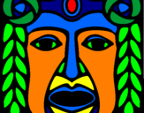 Coloring page Maya  Mask painted byNHL Boy