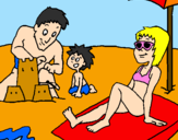 Coloring page Family vacation painted bydgrfh
