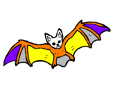 Coloring page Flying bat painted byBen    10