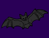 Coloring page Flying bat painted byvvolverine