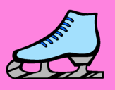 Coloring page Figure skate painted byisabel