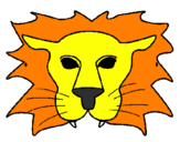 Coloring page Lion painted byjose