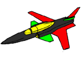 Coloring page Jet painted byrafael