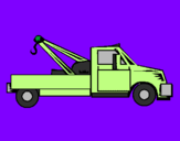 Coloring page Tow truck painted bykatie