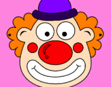 Coloring page Clown painted byRose