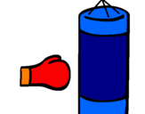 Coloring page Punching bag painted byivo
