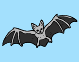 Coloring page Flying bat painted byeduard