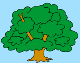 Coloring page Tree painted byanonymous