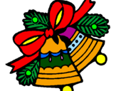 Coloring page Christmas bells painted bycynthia