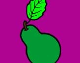 Coloring page pear painted byemily