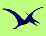 Coloring page Pterodactyl painted byMarga