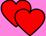 Coloring page Hearts painted bylikuna$$$$****