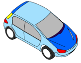 Coloring page Car seen from above painted byjoao