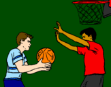 Coloring page Defending player painted byWyatt