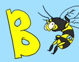 Coloring page Bee painted bySandy