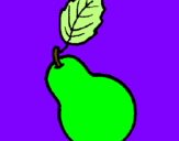 Coloring page pear painted bydania
