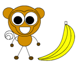 Coloring page Monkey 2 painted byvaleria rivera