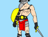 Coloring page Gladiator painted byMike
