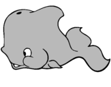 Coloring page Whale painted byguarda  diujo