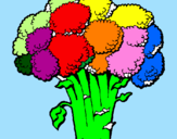 Coloring page Broccoli painted by**ika**