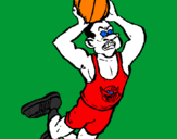 Coloring page Slam dunk painted byindian