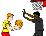 Coloring page Defending player painted byarryill