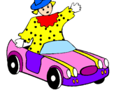 Coloring page Doll in convertible painted byMAYI