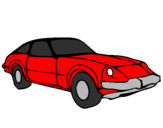 Coloring page Sports car painted bybill