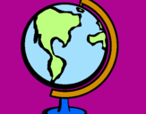 Coloring page Globe II painted bymariajulianap...