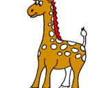 Coloring page Giraffe painted bypablo