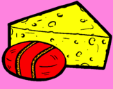 Coloring page Cheeses painted bykendall