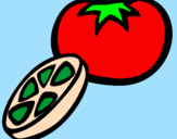 Coloring page Tomato painted byJAYANN