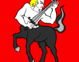 Coloring page Centaur painted byMath Vamp