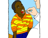 Coloring page Throat examination painted byRose