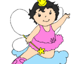 Coloring page Fairy painted bydandarah