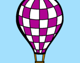Coloring page Hot-air balloon painted bymarian