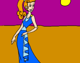 Coloring page Roman woman II painted byema