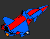 Coloring page Rocket ship painted byMartin Alonso