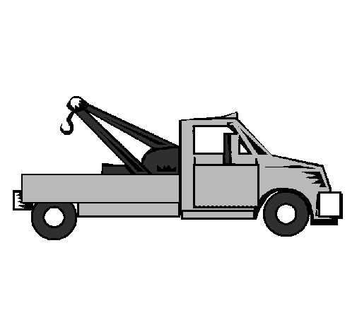 Coloring page Tow truck painted byTow Truck