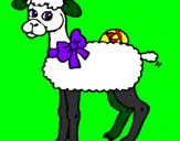 Coloring page Lamb painted byKatie