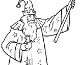 Coloring page Magician with potion painted byMichael