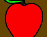 Coloring page apple painted byNesia C