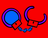 Coloring page Handcuffs painted bylawehhtoo