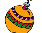 Coloring page Christmas bauble painted bybryan 