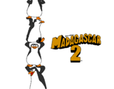 Coloring page Madagascar 2 Penguins painted byGMW