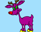Coloring page Young reindeer painted byEFRAIN