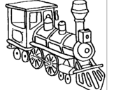 Coloring page Train painted bycameron