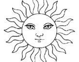 Coloring page Sun painted byMichael