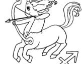 Coloring page Sagittarius painted by2